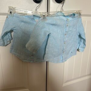 Bundle 2xZara Kids Sky Blue Button Down Shirt